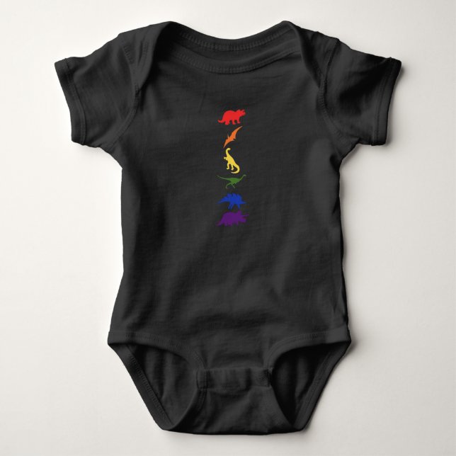 RegnbågeDinosaurs T-shirt (Framsida)