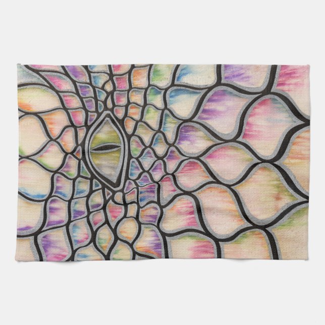 Regnbågedrake Kökshandduk (Horisontell)