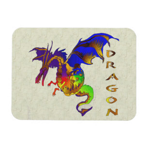 Regnbågedrake Magnet