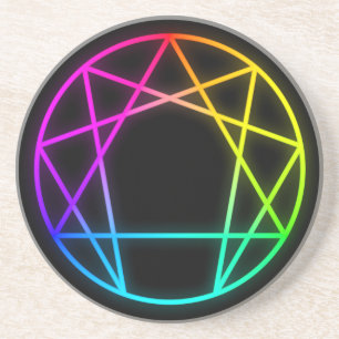 RegnbågeEnneagram kustfartyg Underlägg Sandsten