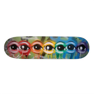 RegnbågeEyez droppande Mini Skateboard Bräda 18,7 Cm