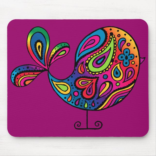 Regnbågefågel Mousepad Musmatta (Framsidan)