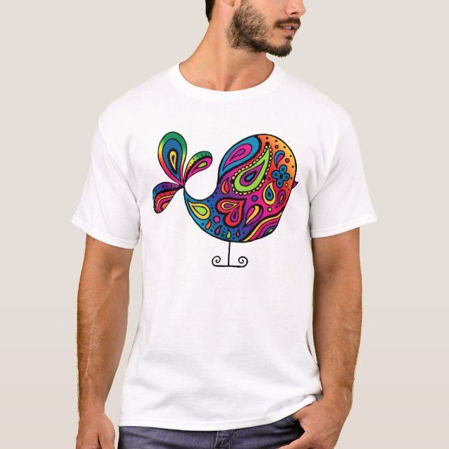 RegnbågefågelT-tröja T Shirt (Framsida)