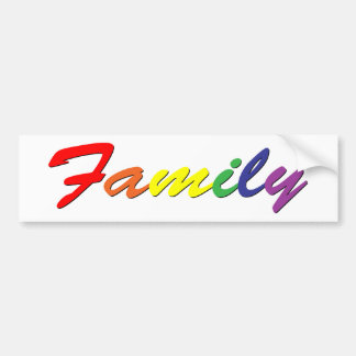 Regnbågefamiljbildekal Bildekal