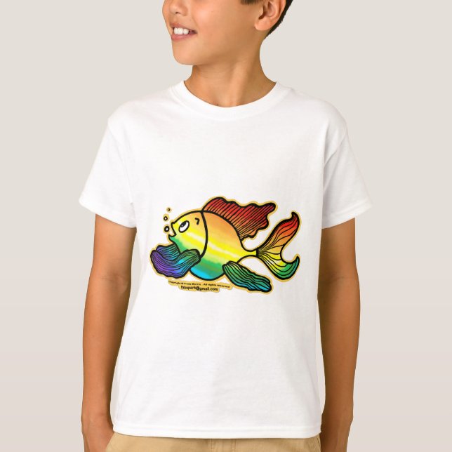 Regnbågefisk Tee Shirt (Framsida)