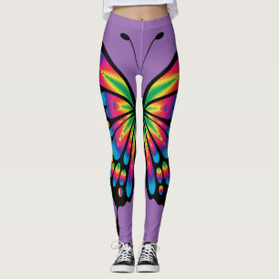 Regnbågefjäril Leggings