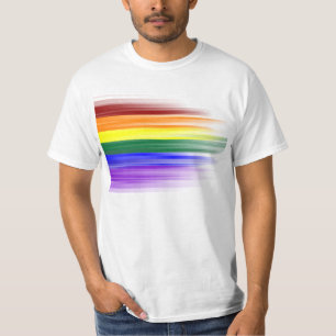 Regnbågeflaggamanar T-tröja (bekläda designen), T Shirt