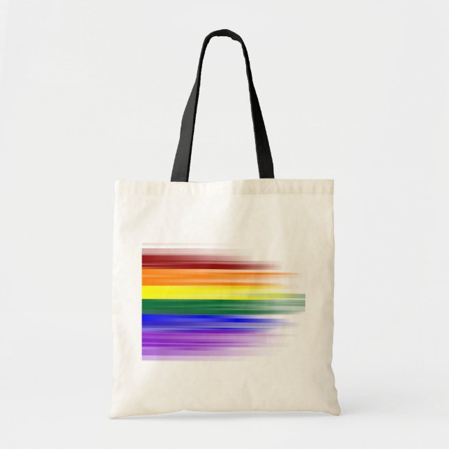 Regnbågeflaggatote bags tygkasse (Framsidan)