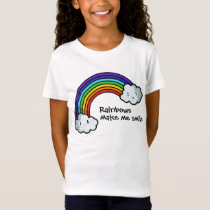 Regnbågeflickat-skjorta Tee Shirt
