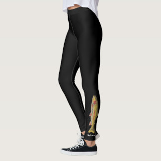 Regnbågeforell, original- konst, Mary K Leggings
