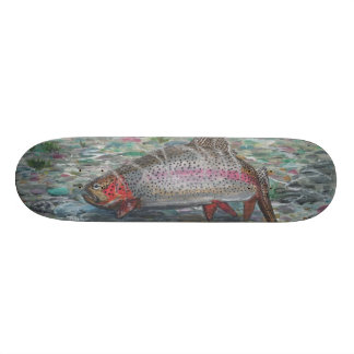 RegnbågeforellSkateboard Mini Skateboard Bräda 18,5 Cm