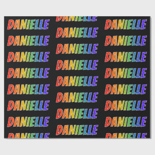 Regnbågeförnamn "DANIELLE"; Roligt & färgrikt Presentpapper
