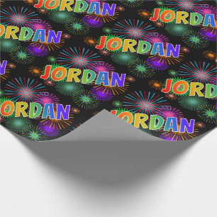 Regnbågeförnamn "JORDANIEN", + Fyrverkerier Presentpapper