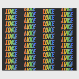 Regnbågeförnamn "LUKE"; Roligt & färgrikt Presentpapper