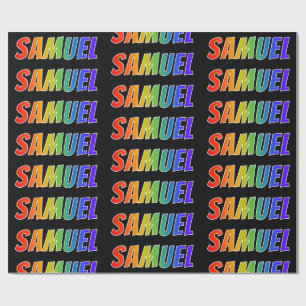 Regnbågeförnamn "SAMUEL"; Roligt & färgrikt Presentpapper