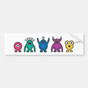 Regnbågefrämlingmonster Bildekal