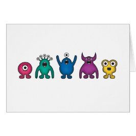 Regnbågefrämlingmonster Hälsningskort
