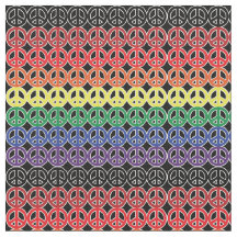 Regnbågefredssymboler på svart