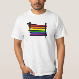 Regnbågegay pride borstar flagga t shirt