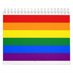 Regnbågegay prideflagga kalender