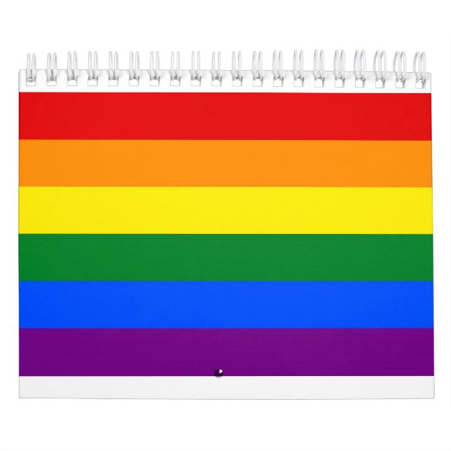 Regnbågegay prideflagga kalender (Omslag)