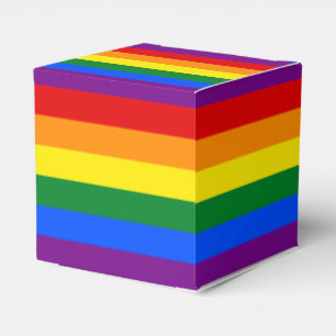 Regnbågegay prideflagga presentaskar