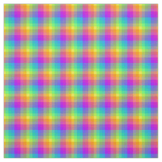 RegnbågeGingham Tyg