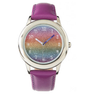 Regnbågeglitter Armbandsur