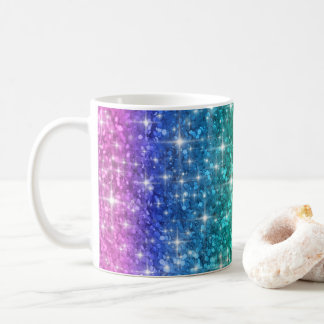 Regnbågeglittermugg Kaffemugg