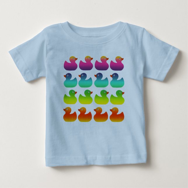 Regnbågegummi Duckies T Shirt (Framsida)