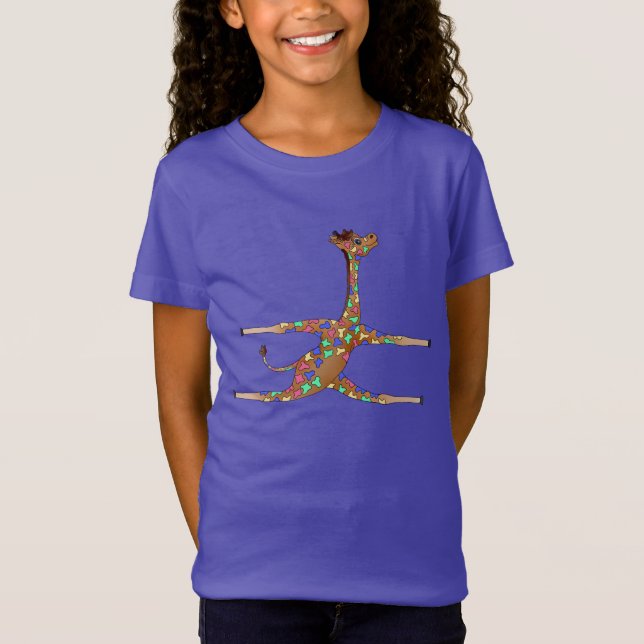 Regnbågegymnastik vid Lycklig Juul Företag Tee Shirt (Framsida)