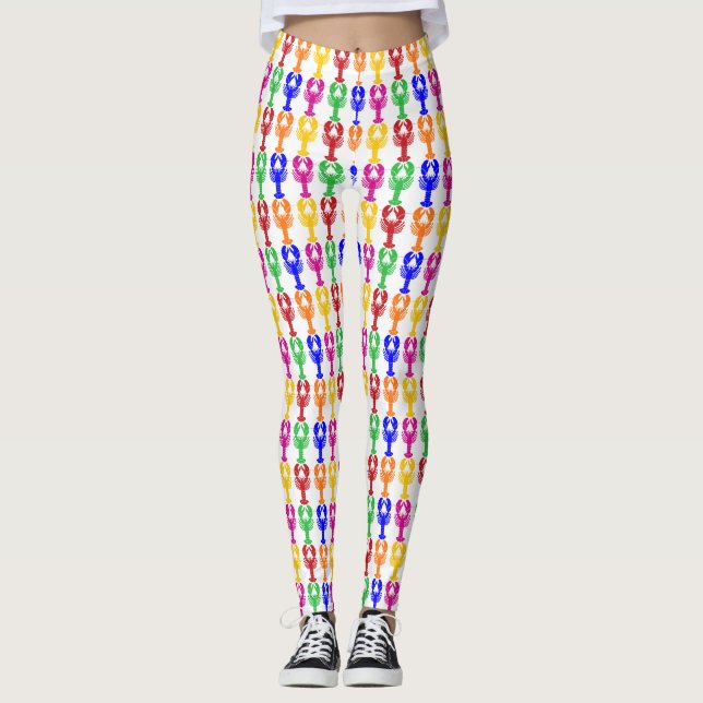 Regnbågehummer Leggings (Framsida)