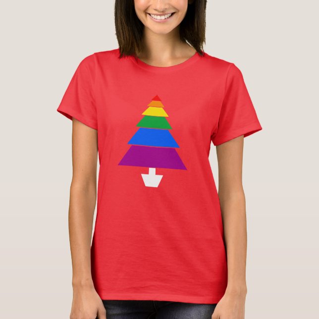 REGNBÅGEJULGRAN - .PNG TEE SHIRT (Framsida)