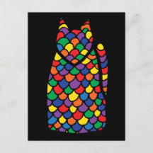 Regnbågekattungevykort