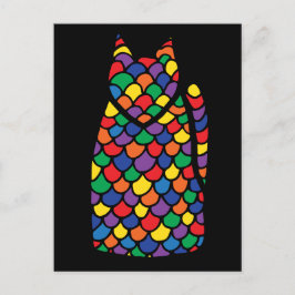 Regnbågekattungevykort Helg Vykort