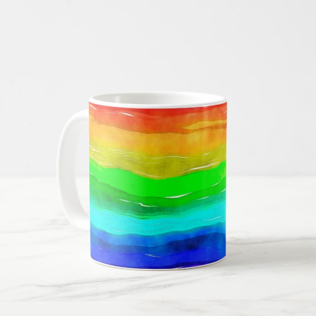Regnbågeklassikermugg Kaffemugg (Framsida vänster)