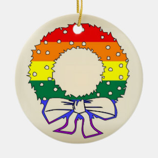 Regnbågekran Julgransprydnad Keramik