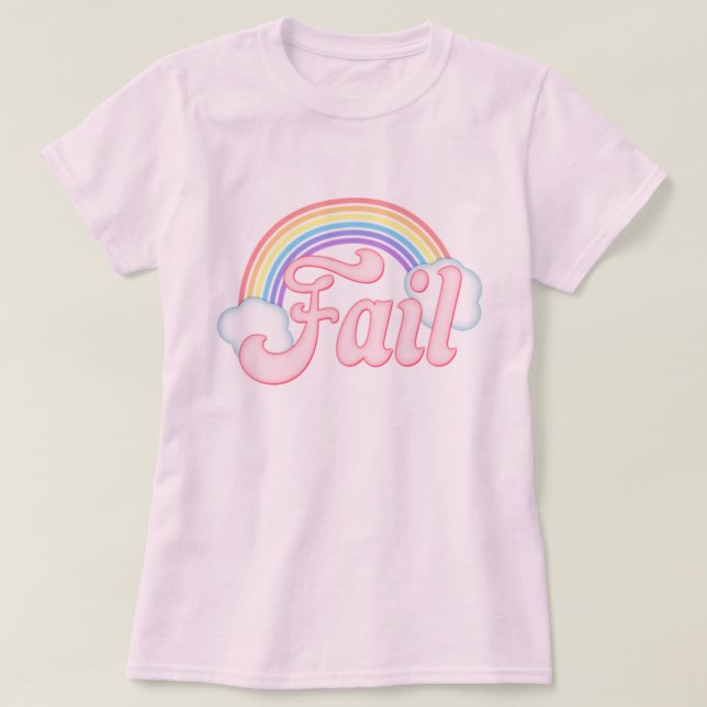 RegnbågekuggningT-tröja Tee (Design framsida)