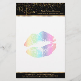 Regnbågeläppar 2 för Va Va Voom Brevpapper