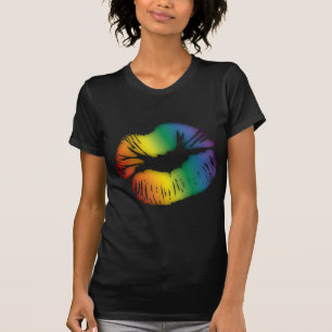 Regnbågeläppar 3 t shirt