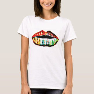 Regnbågeläppar Tee Shirt