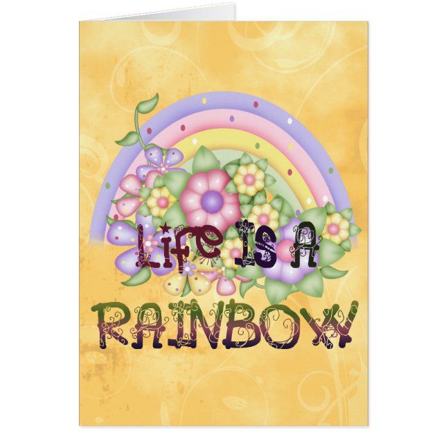 Regnbågeliv Hälsningskort (Framsidan)