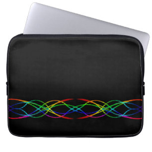 Regnbågeljus Laptop Fodral