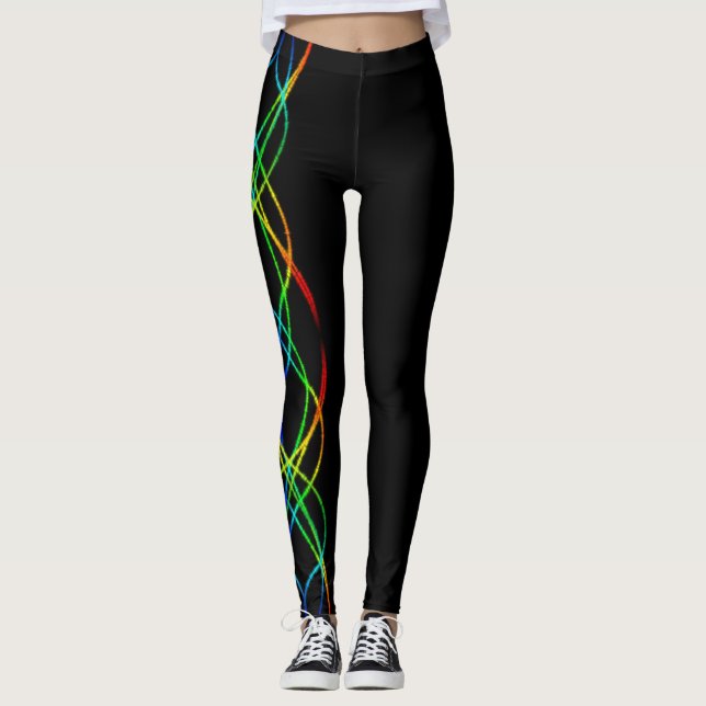 Regnbågeljus Leggings (Framsida)