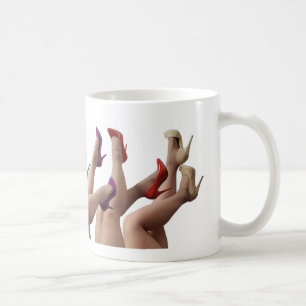 Regnbågelogotyp med färgrika häl kaffemugg