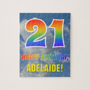 RegnbågeLook "21" & "GRATTIS PÅ FÖDELSEDAGEN", Pussel