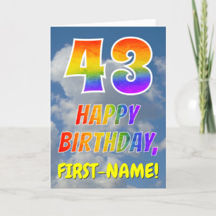 RegnbågeLook "43" & "GRATTIS PÅ FÖDELSEDAGEN", Kort