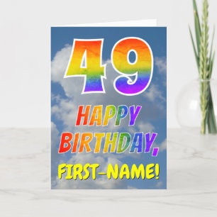 RegnbågeLook "49" & "GRATTIS PÅ FÖDELSEDAGEN", Kort