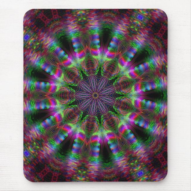 RegnbågeMandala Mousepad Musmatta (Framsidan)