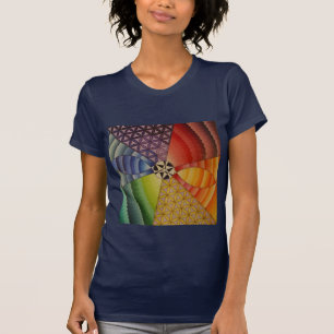 regnbågemandala t-shirt
